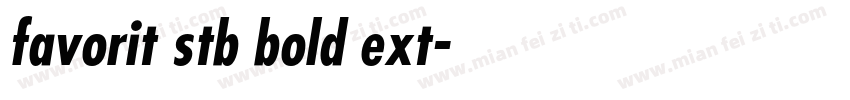 favorit stb bold ext字体转换